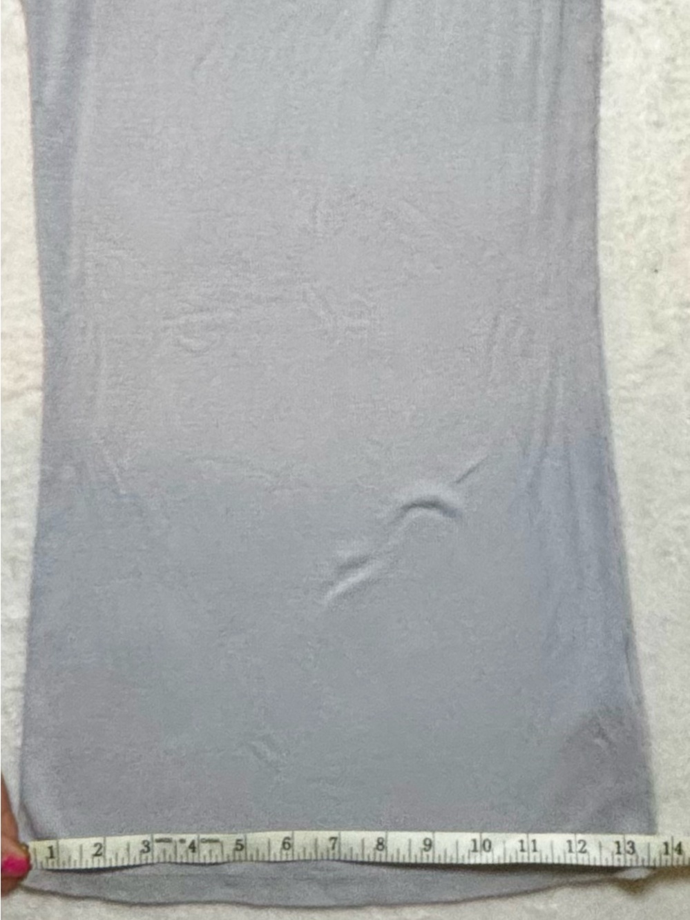 Classic Maternity Scoop Neck Tank Top - Small Light Grey - Picture 6 of 7